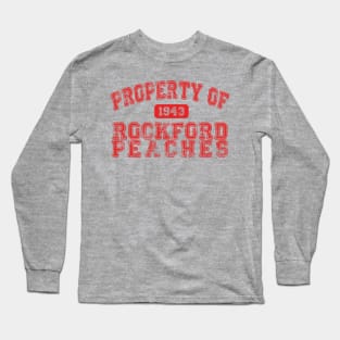 Property of the Rockford Peaches (A League of Their Own) (Red) Long Sleeve T-Shirt